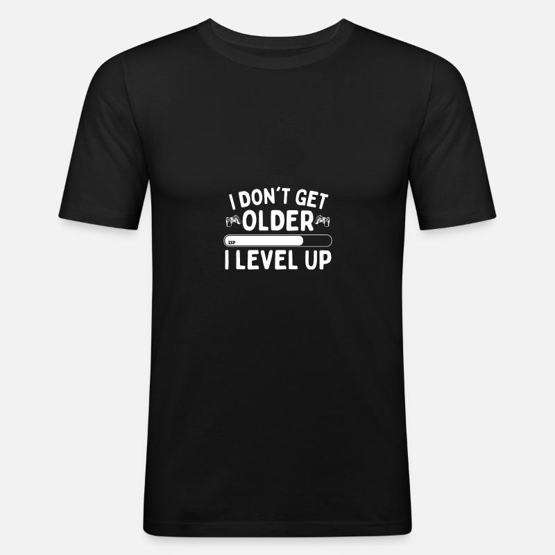 Gaming - Männer Slim Fit T-Shirt - Schwarz