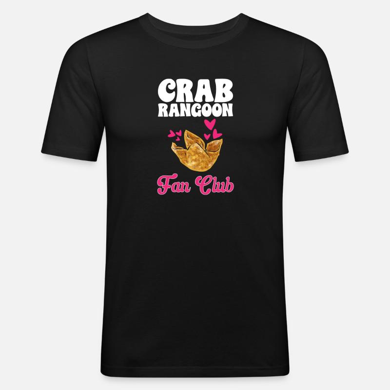 Krabben Rangoon Crab Rangoon - Männer Slim Fit T-Shirt - Schwarz