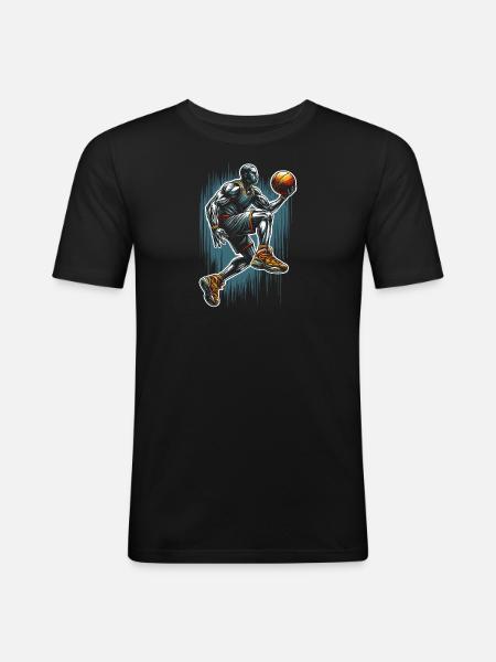 Basket - T-shirt près du corps Homme - noir