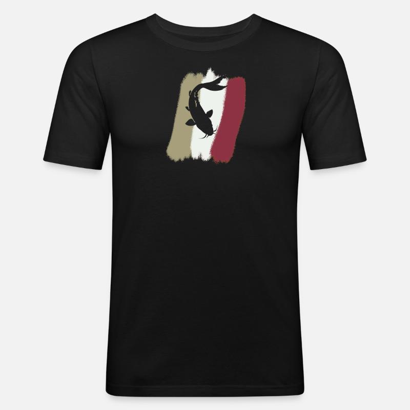 Koi - Männer Slim Fit T-Shirt - Schwarz