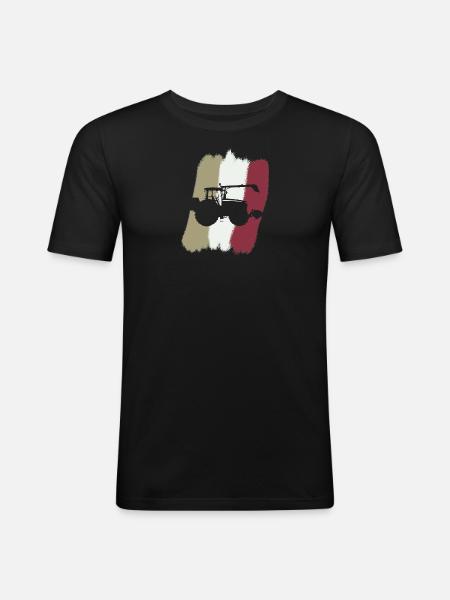Fermier Ranch Fermier - T-shirt près du corps Homme - noir