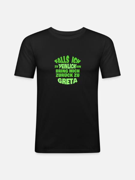 Bachelor Party Greta - Men's Slim Fit T-Shirt - black
