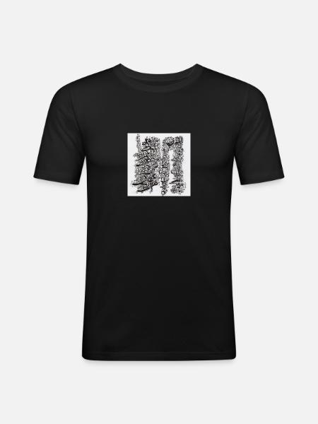240131 - Männer Slim Fit T-Shirt - Schwarz
