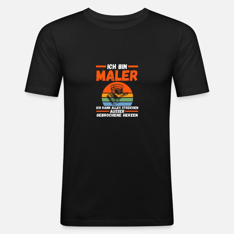 Master Painter Journeyman Painter - Men's Slim Fit T-Shirt - black