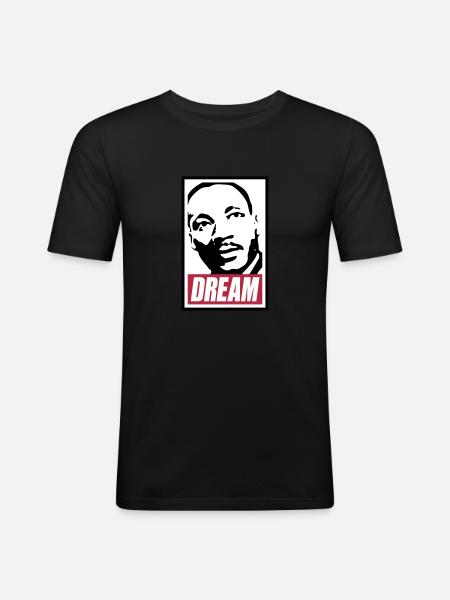 Obey x Dream MLK - Men's Slim Fit T-Shirt - black