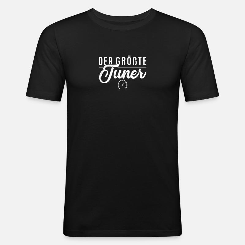 Der größte Tuner - Männer Slim Fit T-Shirt - Schwarz