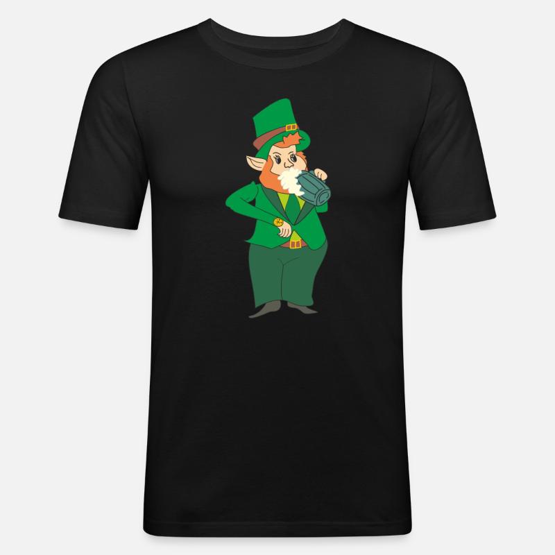 Fête de la Saint-Patrick - T-shirt près du corps Homme - noir