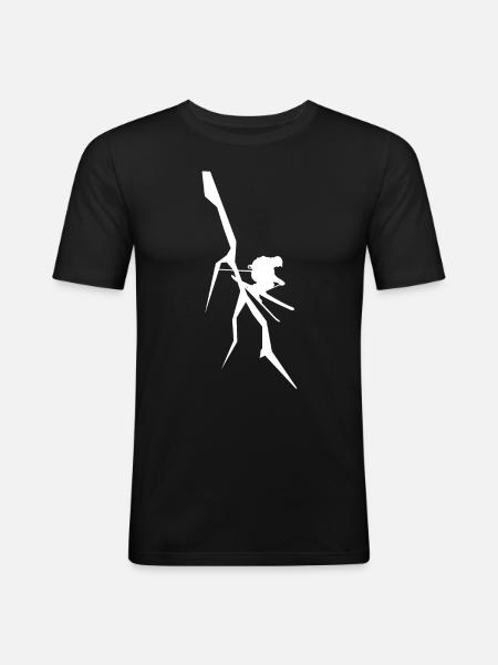 Ski - (30) - T-shirt près du corps Homme - noir