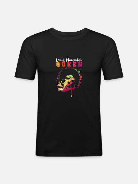 Sternzeichen Skorpion - Männer Slim Fit T-Shirt - Schwarz