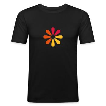 ajax loader - T-shirt près du corps Homme - noir - Devant - Nik (191cm)