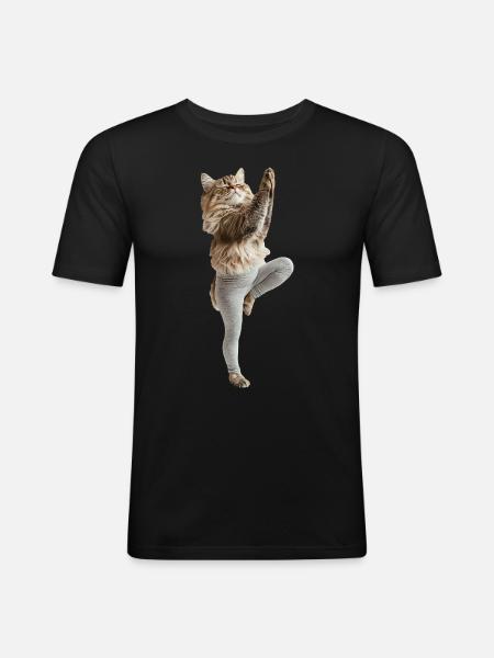 Persisch - Männer Slim Fit T-Shirt - Schwarz