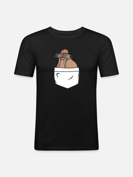 Walrus - Men's Slim Fit T-Shirt - black