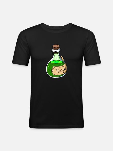 Poison Bottle - Men's Slim Fit T-Shirt - black