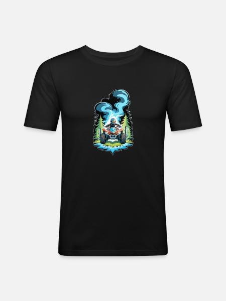Quad & Off-Road - Men's Slim Fit T-Shirt - black