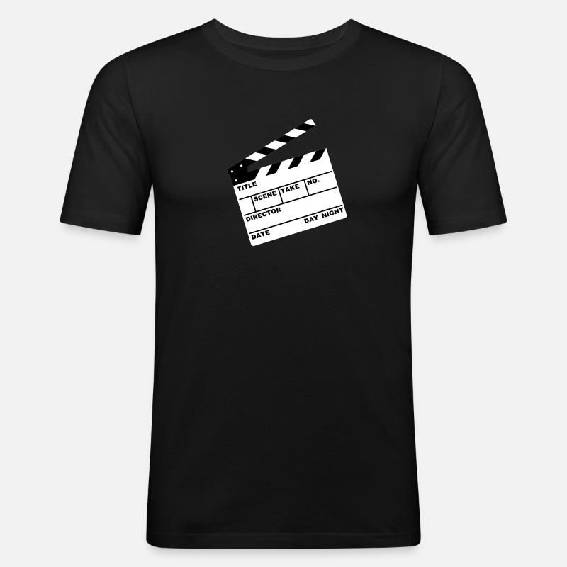 Klappe - clapperboard - Männer Slim Fit T-Shirt - undefined