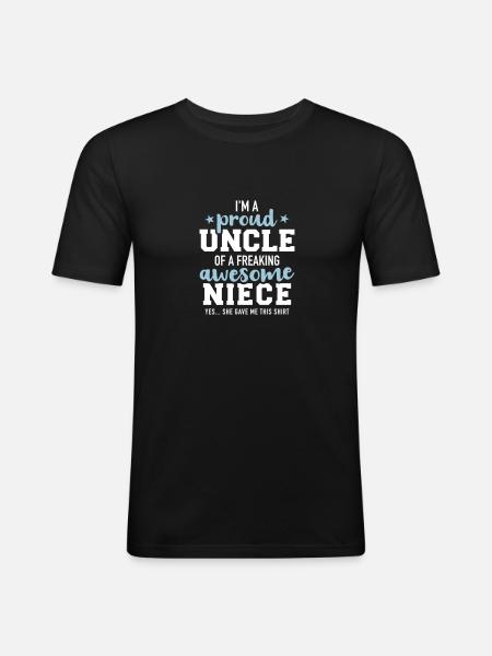 uncle - Men's Slim Fit T-Shirt - black