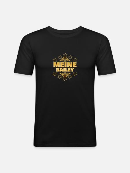 Geschenk für Bailey - Männer Slim Fit T-Shirt - Schwarz