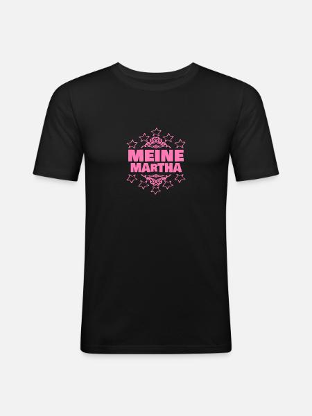 Mädchen Martha - Männer Slim Fit T-Shirt - Schwarz
