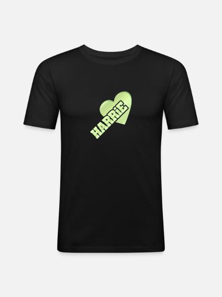 Harrie as Gold - Men's Slim Fit T-Shirt - black