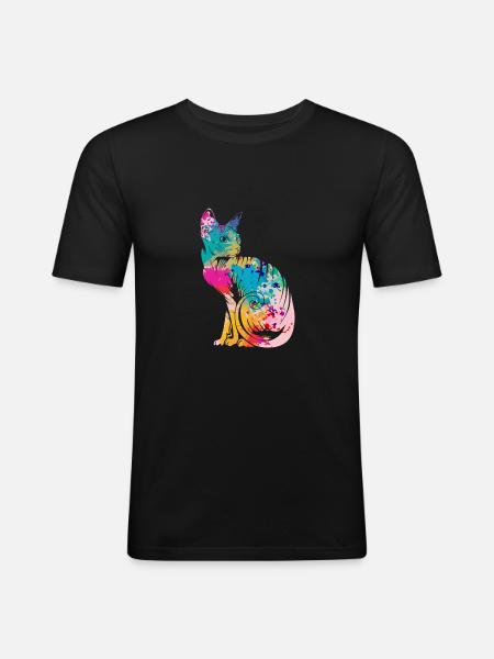 Sphynx Cats - Men's Slim Fit T-Shirt - black