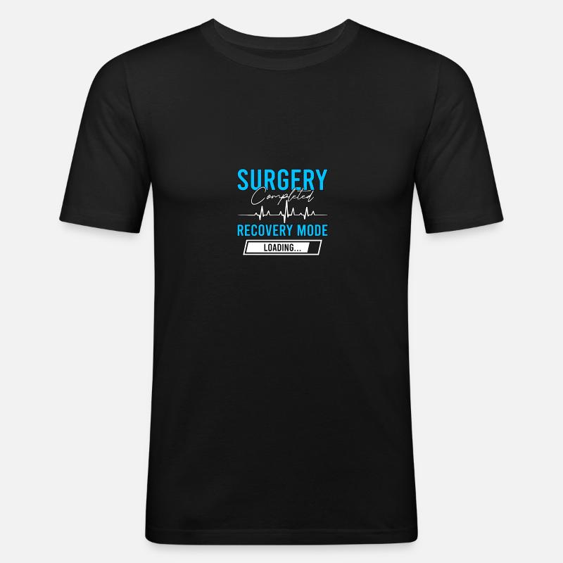 Surgery Completed Recovery Mode Loading - Men's Slim Fit T-Shirt - black