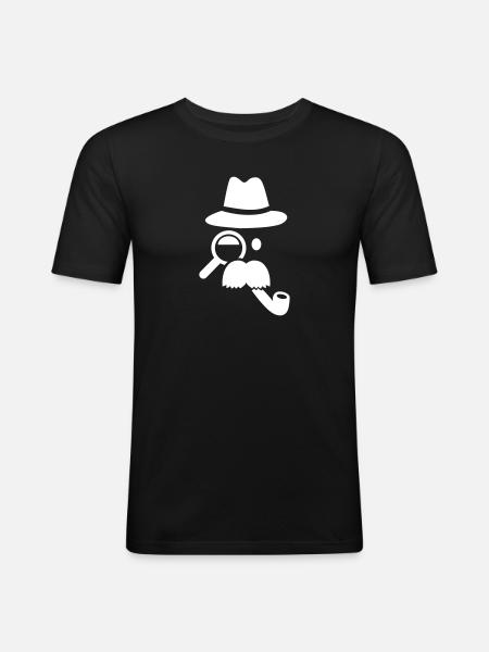 Detective - Men's Slim Fit T-Shirt - black
