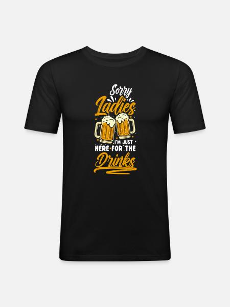 Alcohol Alcohol Excess Weekend - Men's Slim Fit T-Shirt - black