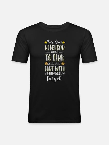 Neighbors Friendship - Men's Slim Fit T-Shirt - black