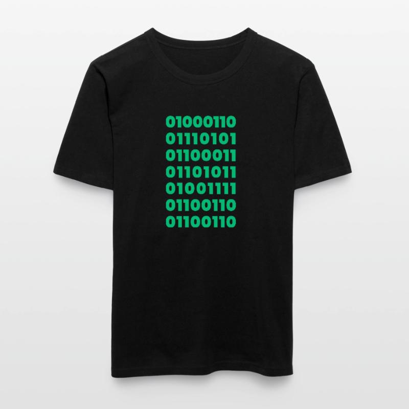 Binary Code Message T-Shirt: Subtil und doch mutig Männer Slim Fit T-Shirt