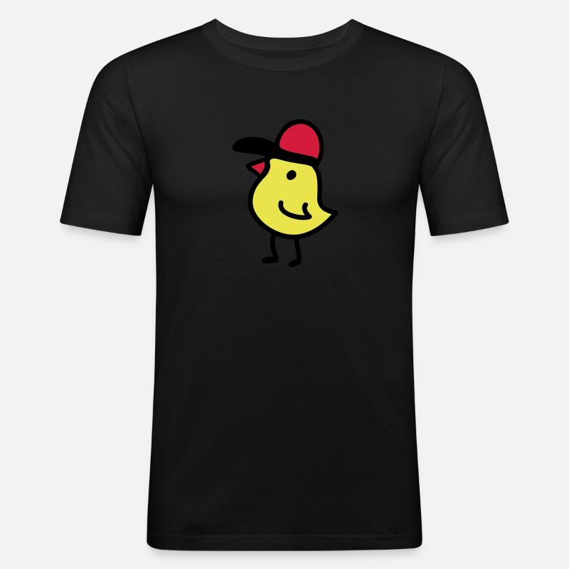 Cappy chicks 3 - Men's Slim Fit T-Shirt - black