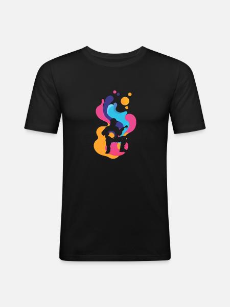 Banjo Proll Instrument - Men's Slim Fit T-Shirt - black