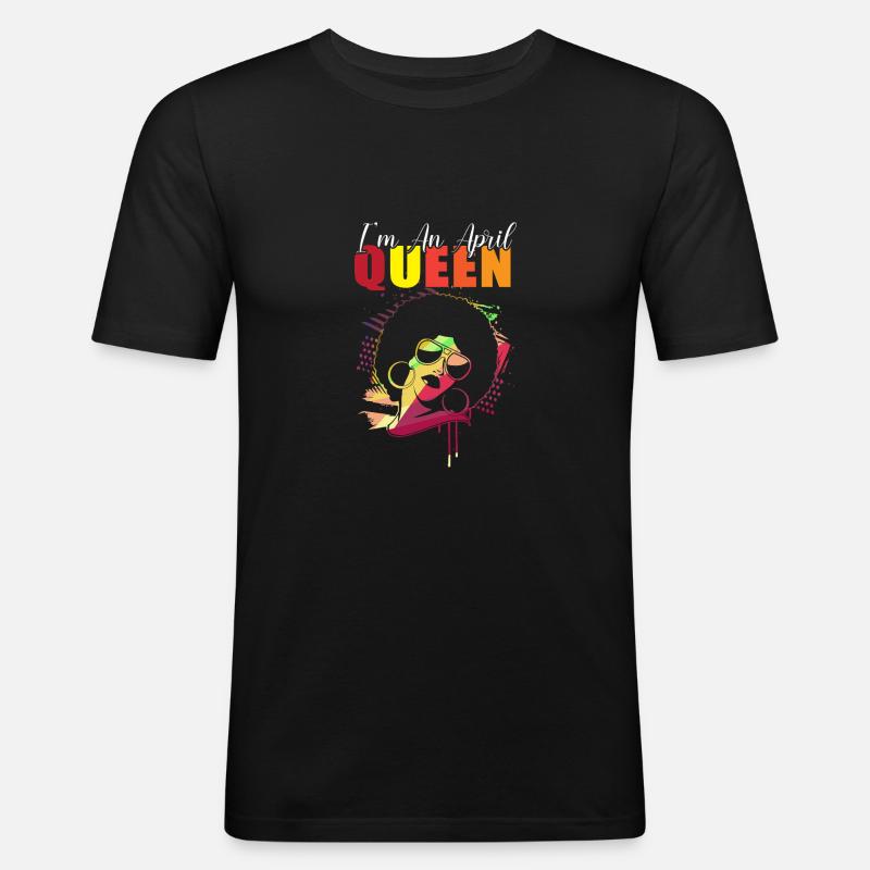 Sternzeichen Widder - Männer Slim Fit T-Shirt - Schwarz