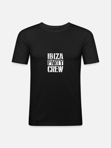 Ibiza Party Crew - Men's Slim Fit T-Shirt - black