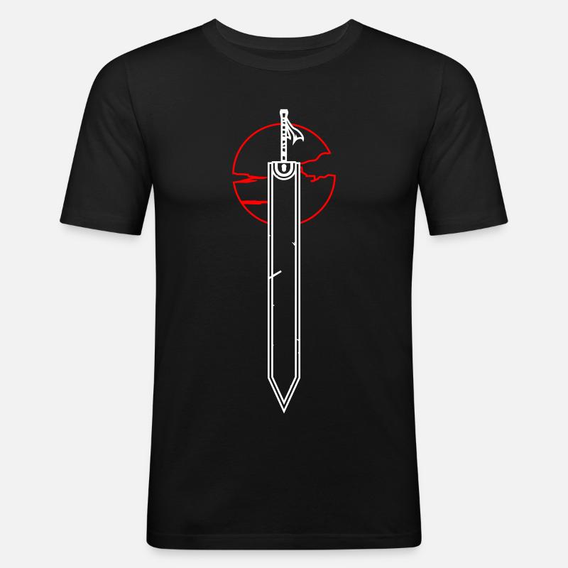 Drachentöter - Männer Slim Fit T-Shirt - Schwarz
