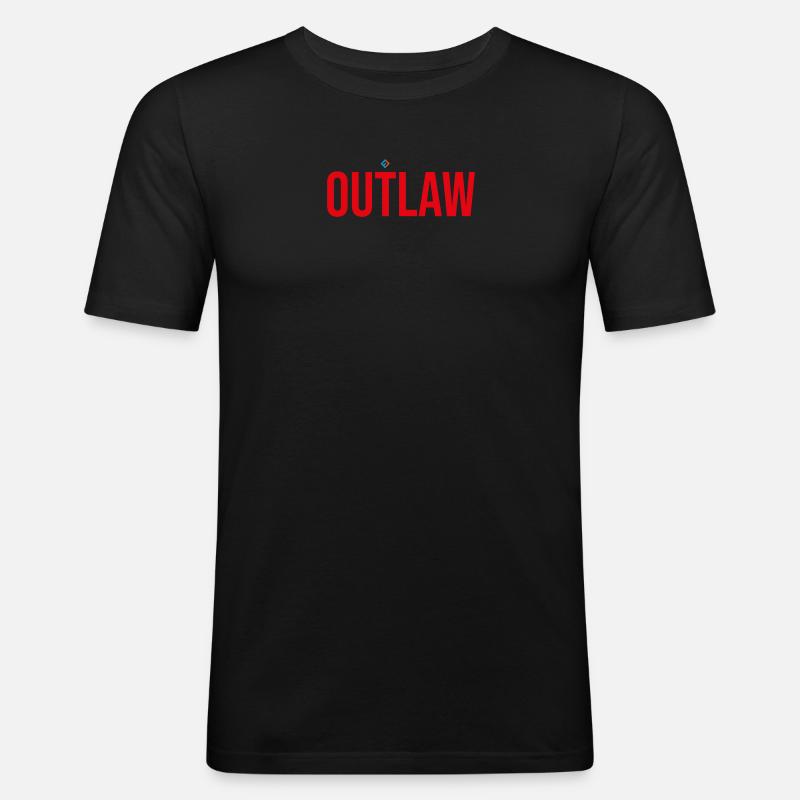 Ächten - Männer Slim Fit T-Shirt - Schwarz