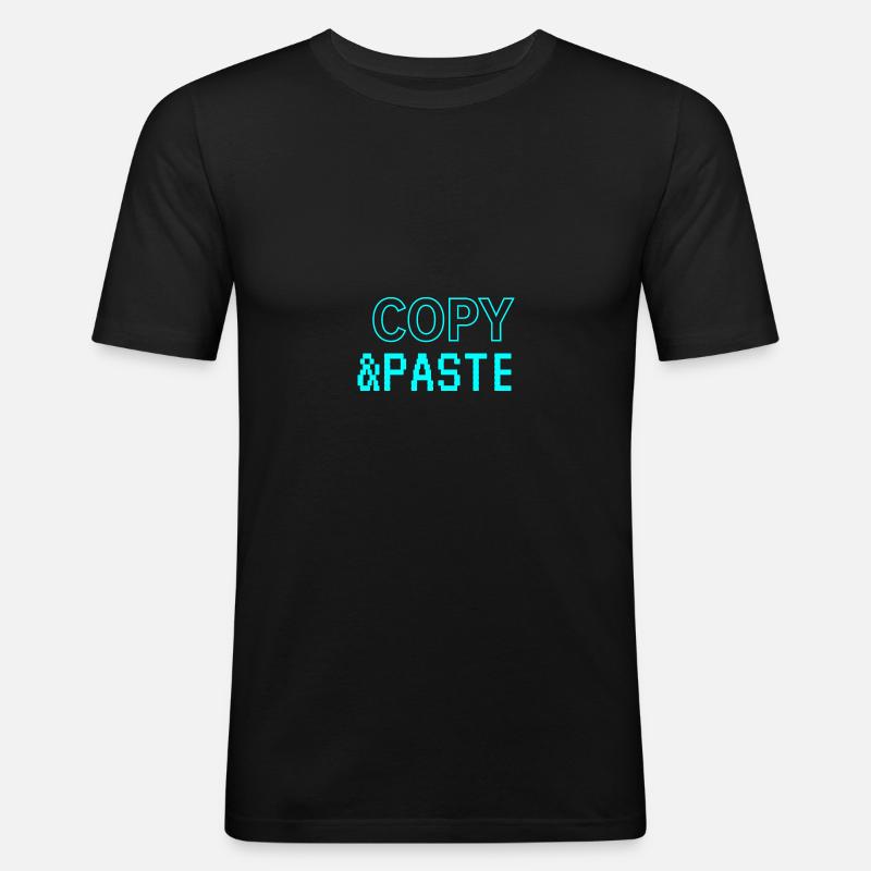 Copy & Paste - Men's Slim Fit T-Shirt - black