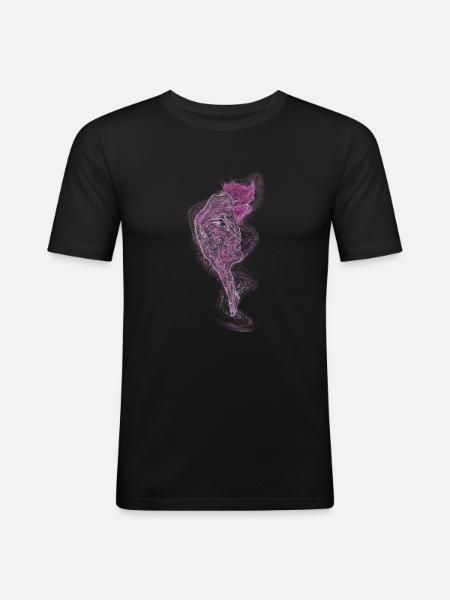 Taste of freedom - Männer Slim Fit T-Shirt - Schwarz