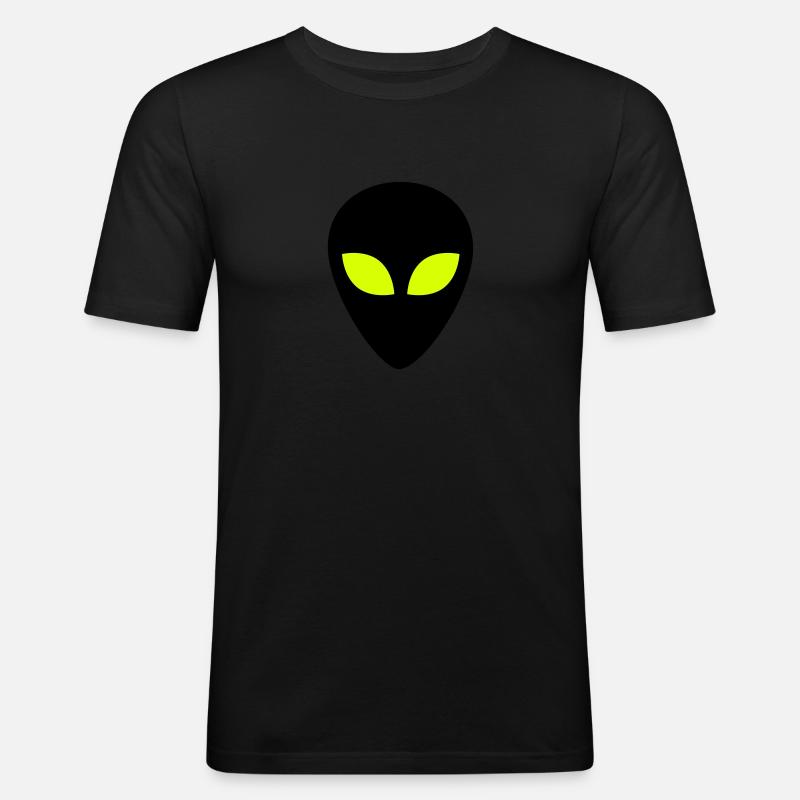 Alien - Männer Slim Fit T-Shirt - Schwarz