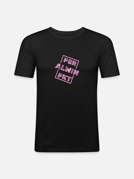 Alwin Alwin - Men's Slim Fit T-Shirt - black