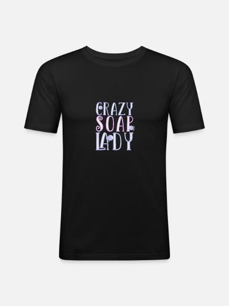 Soap Making Handmade soap - Men's Slim Fit T-Shirt - black