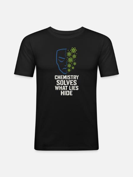 Forensic Chemist Crime Lab Toxicology - Men's Slim Fit T-Shirt - black