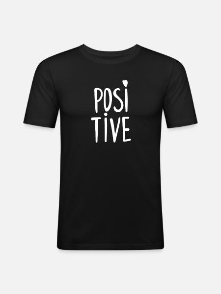 Positive - Men's Slim Fit T-Shirt - black