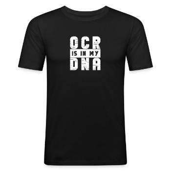 Obstacle Course Racing Gear - Men's Slim Fit T-Shirt - black - Front - Nik (191cm)