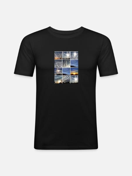 Chemtrails Clouds - Men's Slim Fit T-Shirt - black