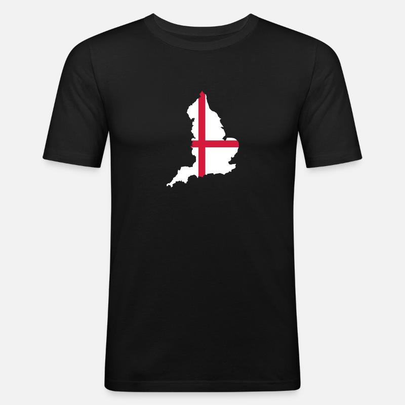 England - Männer Slim Fit T-Shirt - Schwarz