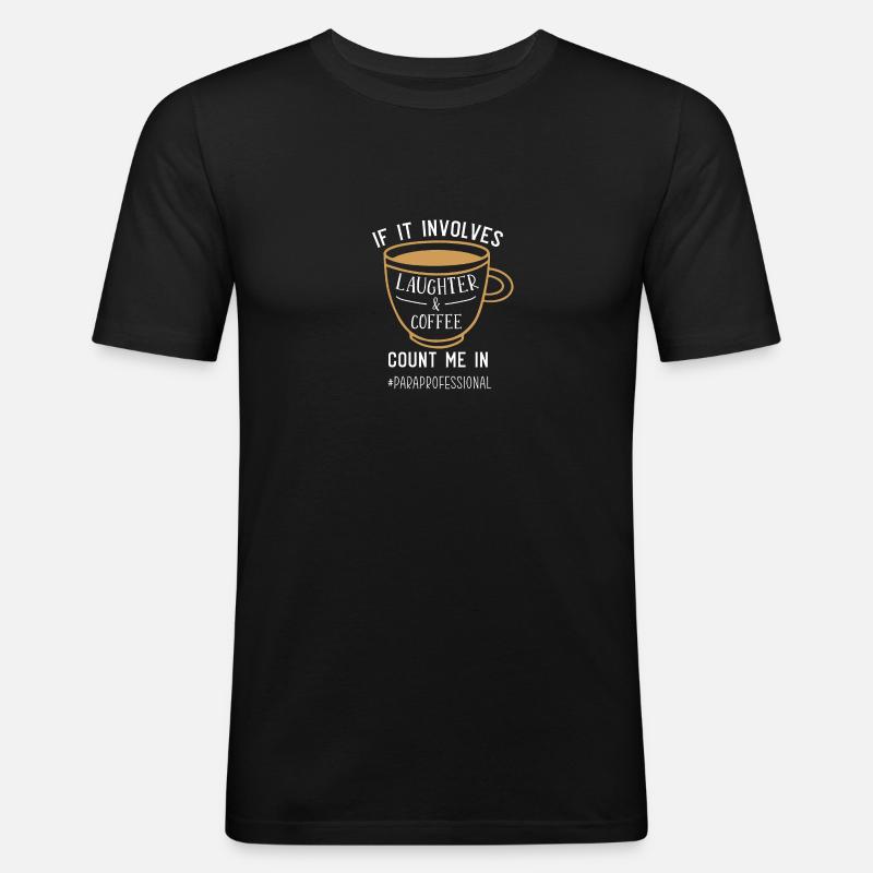 Paraprofessional - Männer Slim Fit T-Shirt - Schwarz