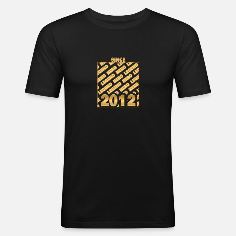 Legend 2012 - Männer Slim Fit T-Shirt - Schwarz