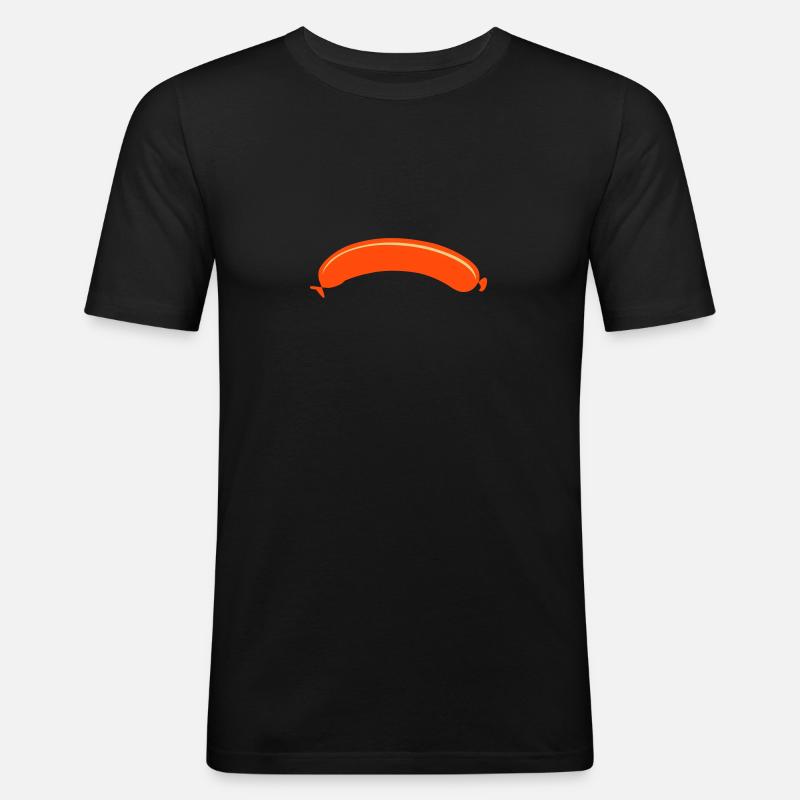 Wurst - Männer Slim Fit T-Shirt - Schwarz