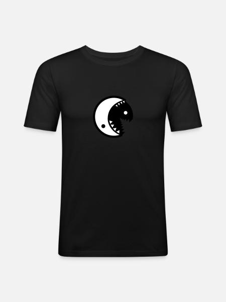 Alternative yin yang - Men's Slim Fit T-Shirt - black