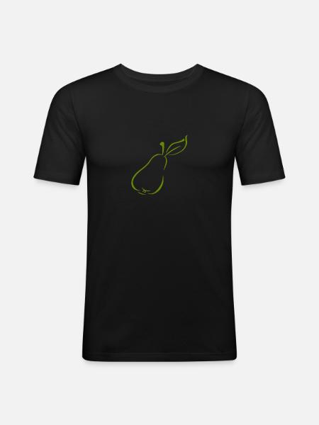 pear - Men's Slim Fit T-Shirt - black